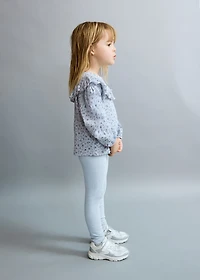 Cotton ribbed leggings