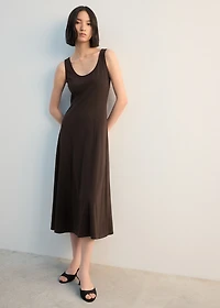 Flared midi-dress
