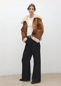 Double-faced shearling jacket