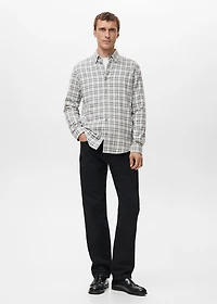 Regular Fit Plaid Flannel Shirt