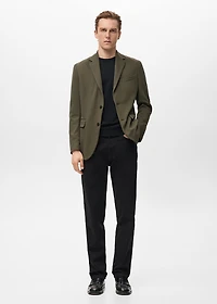 Slim-fit textured jacket