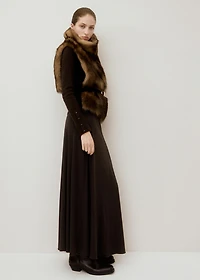 A-line skirt with godets