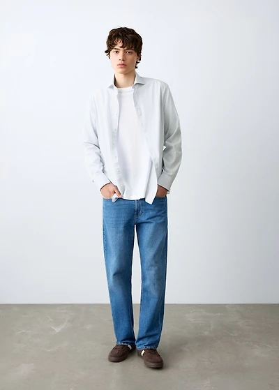 Classic-fit striped shirt