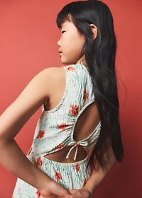 Printed short jumpsuit