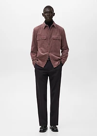 Corduroy overshirt with pockets