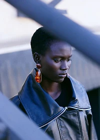 Resin pendant earrings