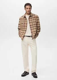 Check overshirt with pockets