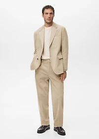 Corduroy regular-fit pants