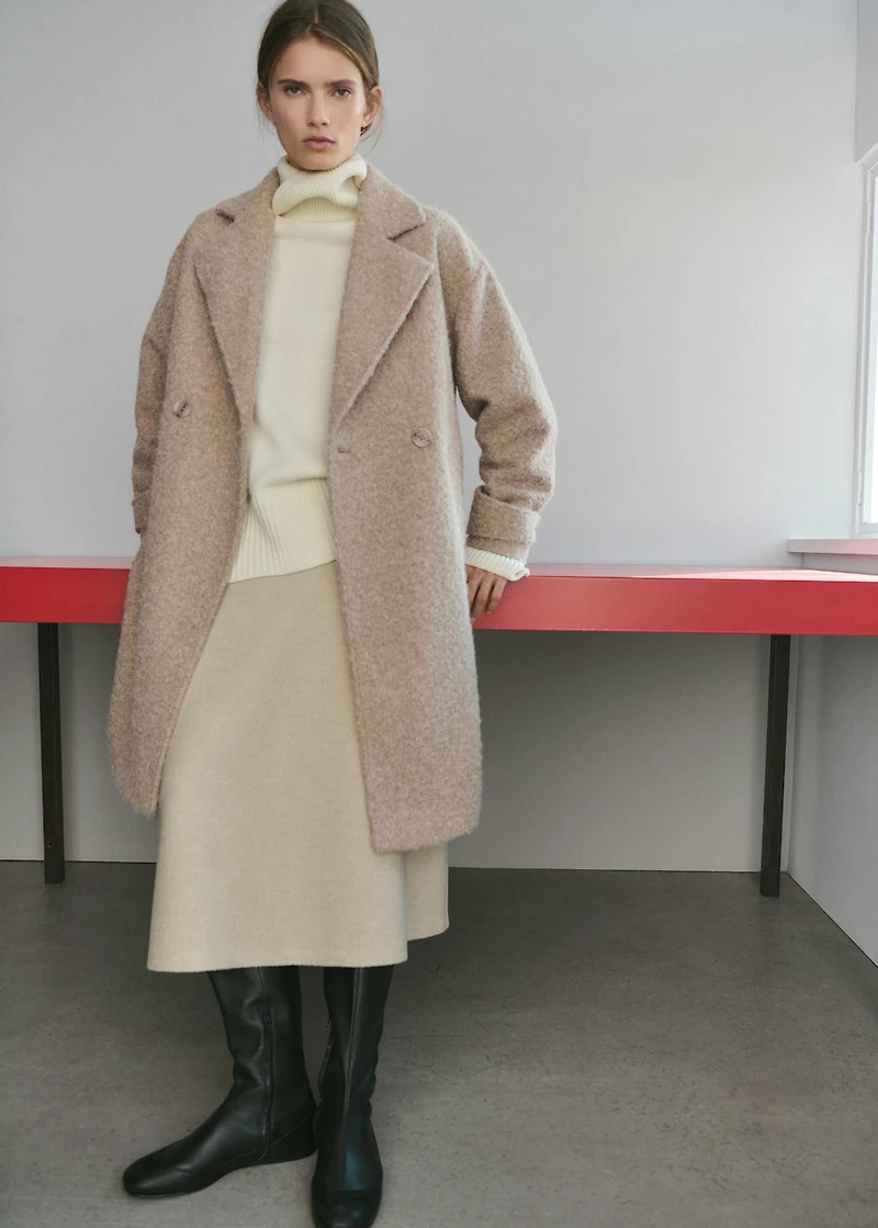 Lapels bouclé coat