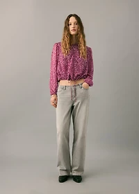 Paisley print blouse