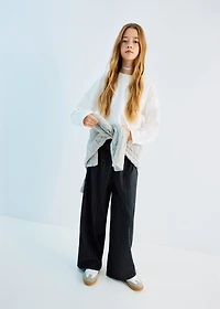 Lurex striped trousers