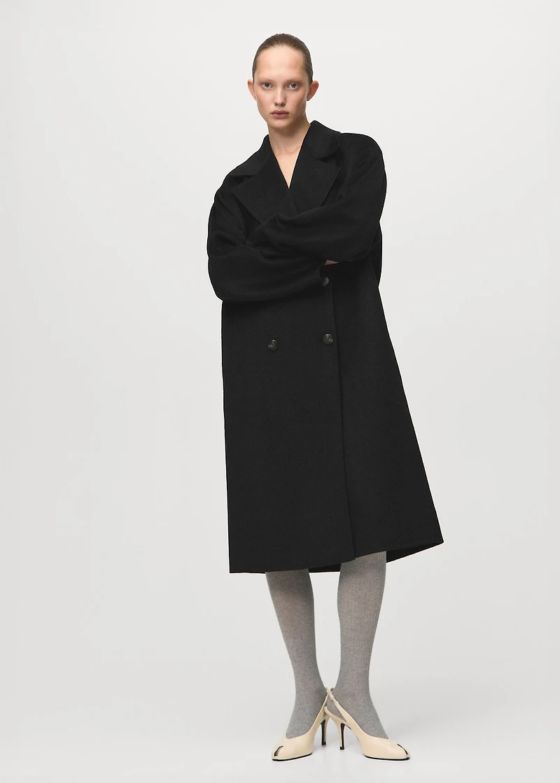 Handmade oversized wool coat