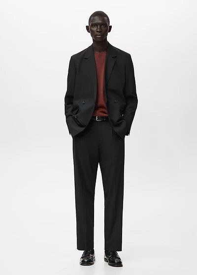Boston regular-fit suit pants