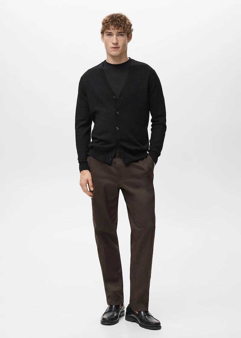 100% merino wool cardigan