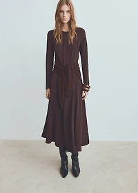 A-line dress with godets