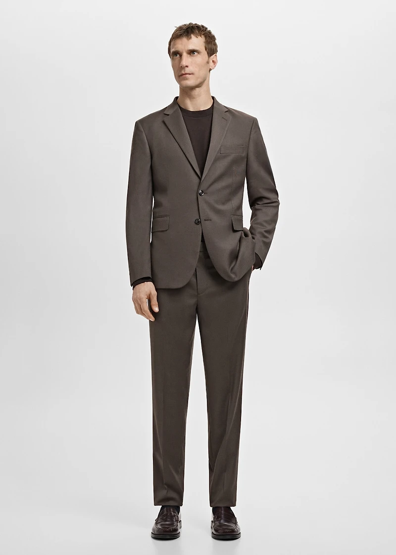 Milan slim-fit suit blazer