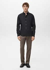Regular-fit 100% cotton shirt