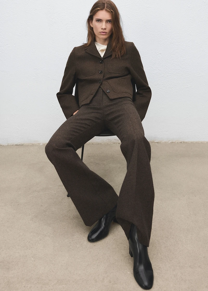 Round-toe block-heel ankle boots