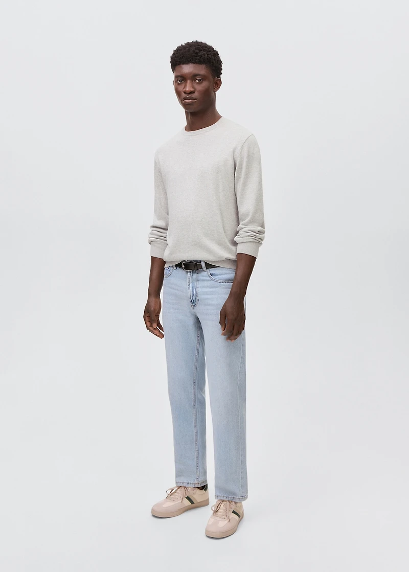 Knitted cotton sweater