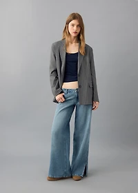 Pinstripe suit jacket