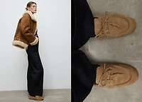 Deck shoes with laces