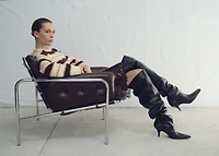 Knit striped sweater