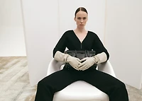 Oversized V-neck cardigan