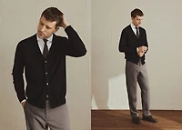 100% merino wool cardigan