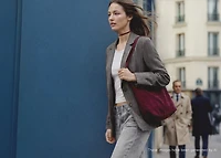 Pinstripe suit jacket