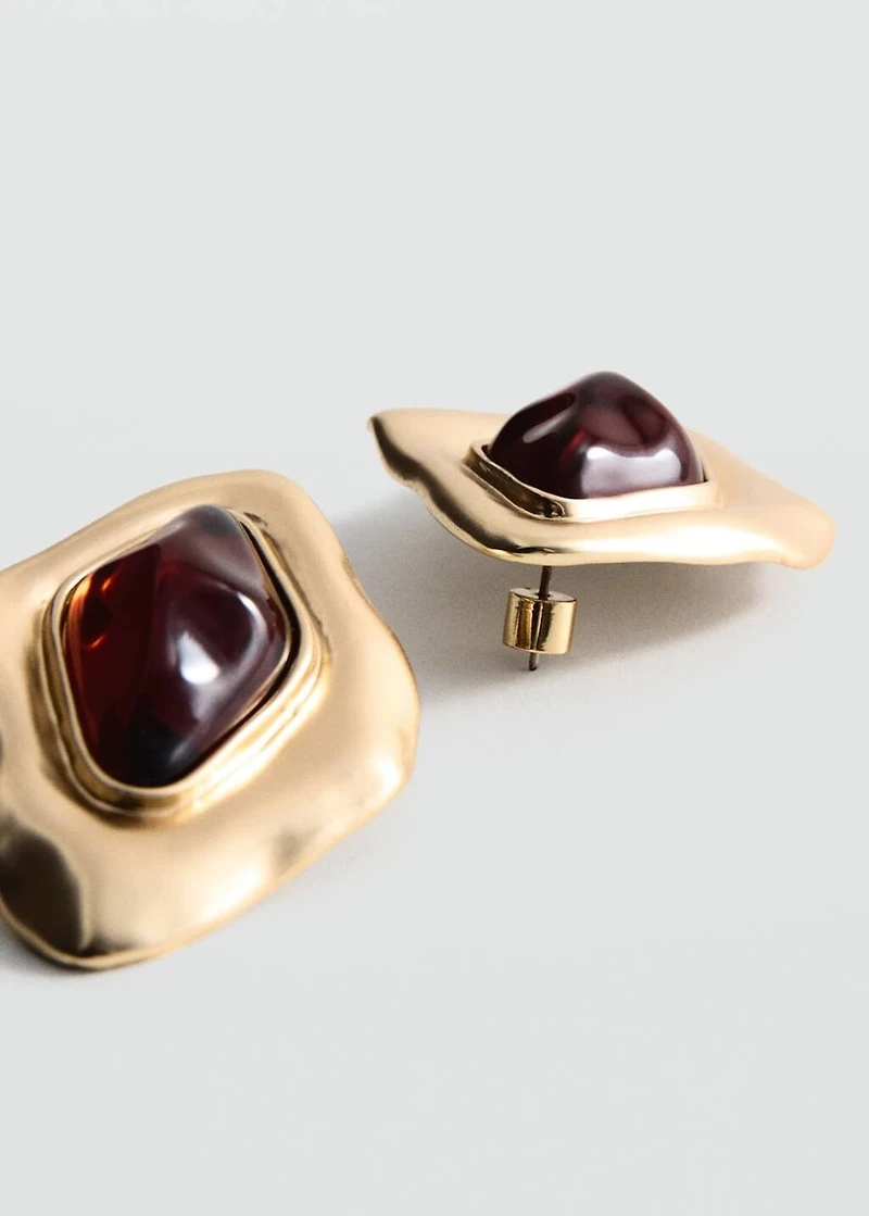 Combined irregular earrings