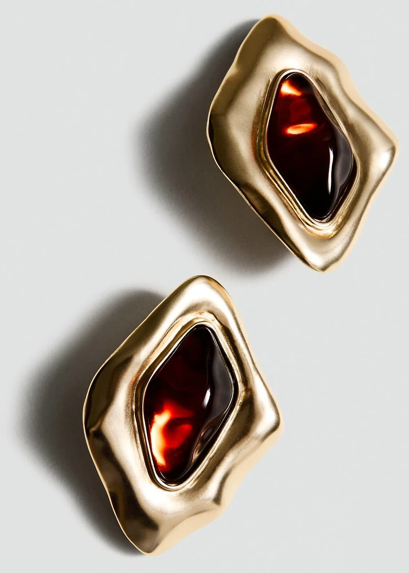 Combined irregular earrings