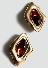 Combined irregular earrings