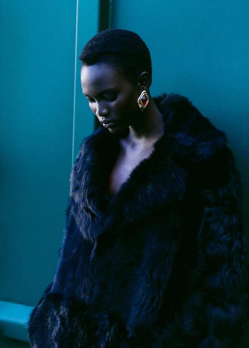 Combined irregular earrings