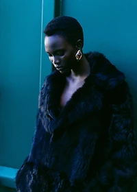 Combined irregular earrings