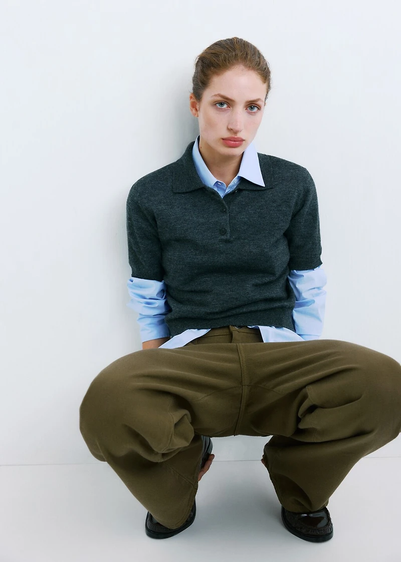 Low-rise balloon jeans