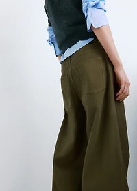 Low-rise balloon jeans