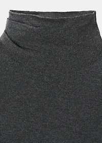 Draped turtleneck sweater