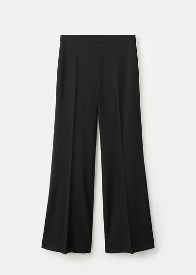 Wide leg suit trousers