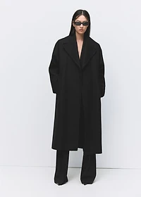 Manteco wool coat with belt