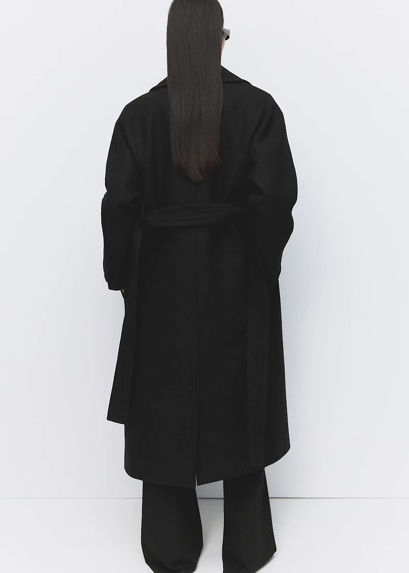 Manteco wool coat with belt