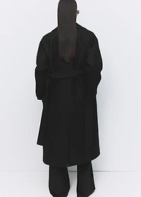 Manteco wool coat with belt