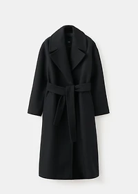 Manteco wool coat with belt