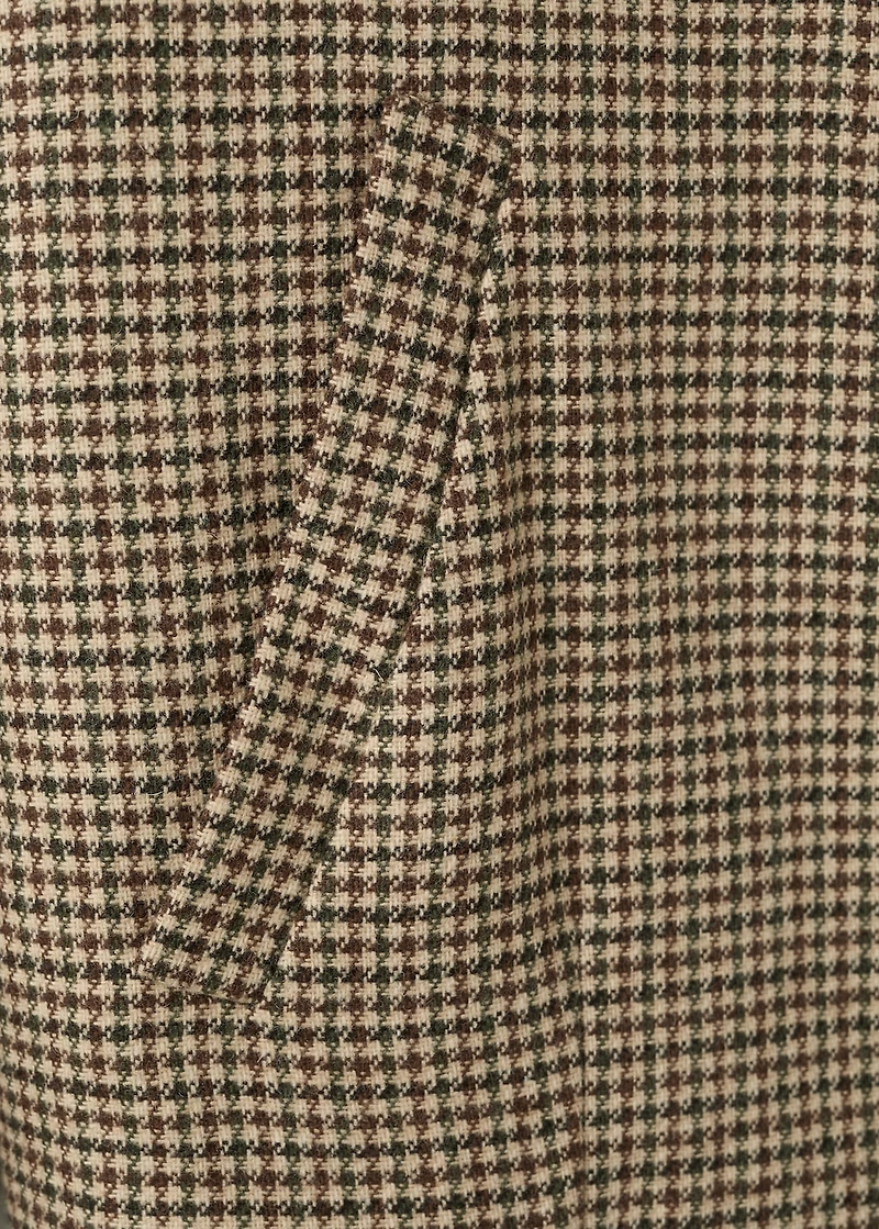 Houndstooth jacket with lapels