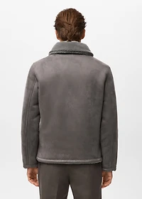 Double face jacket with fleece lining