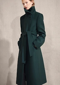 Manteco wool coat with belt