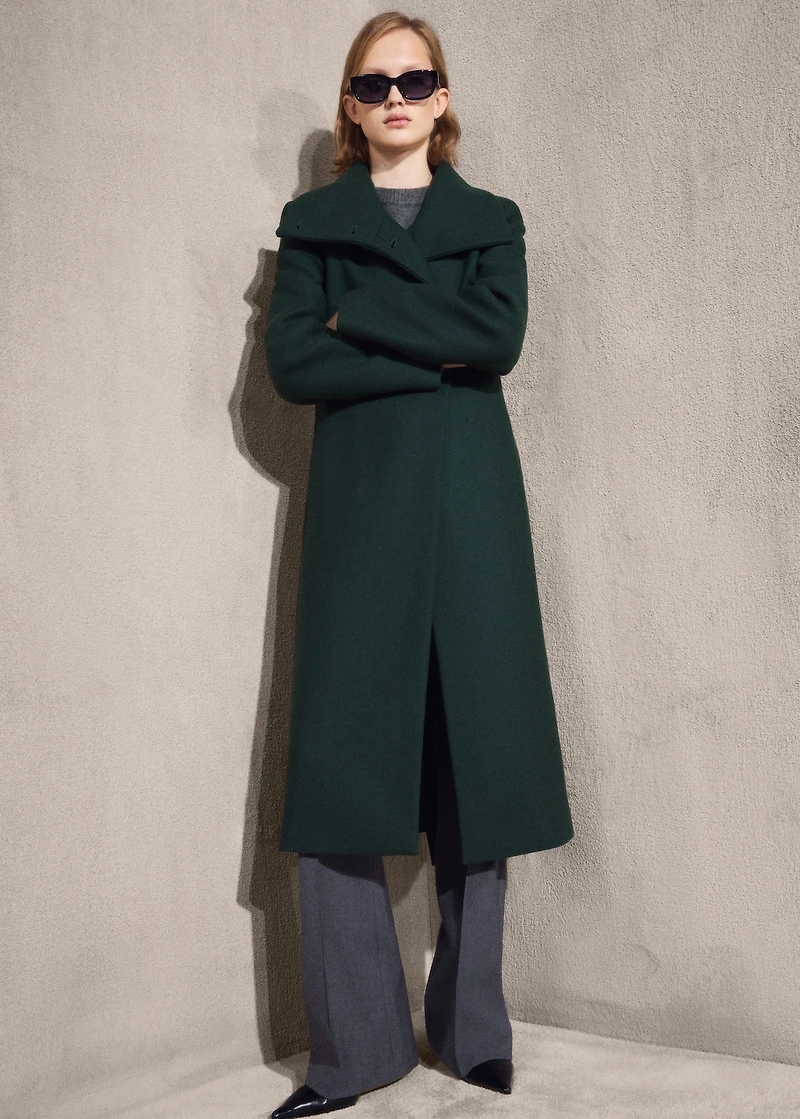 Manteco wool coat with belt