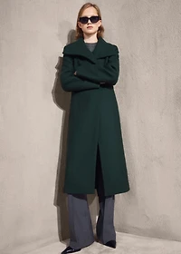 Manteco wool coat with belt