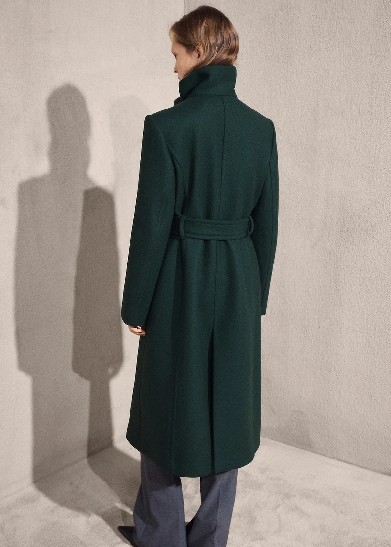 Manteco wool coat with belt