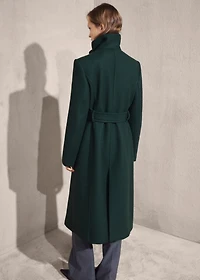 Manteco wool coat with belt