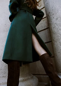 Manteco wool coat with belt
